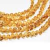 Natural Fine Golden Citrine Faceted Onion Drops Briolette Beads Strand Length is 8 Inches and Size is 4mm to 4.5mm Citrine is a yellow-to-golden member of the quartz mineral group. A deep golden variety from Madiera Spain can resemble the costly imperial topaz gem stone, which is one reason that citrine is a popular birthstone alternative to those born in November. 